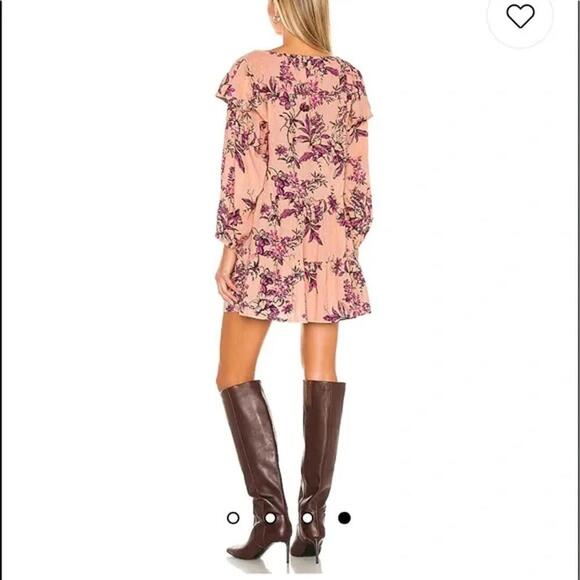 Free People Sunbaked Swing Dress (Peach Combo)-Size S- - Picture 3 of 7